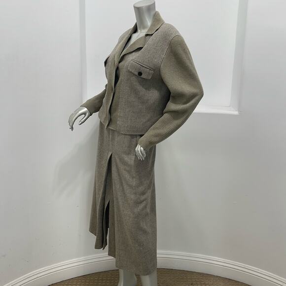 Gio Sport Gio Club Vintage Skirt Suit Set Gray - Picture 7 of 16